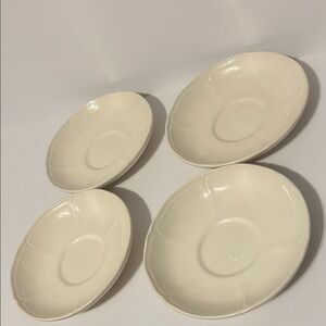 Wedgwood Queen's Plain Saucers
 - Set of 4